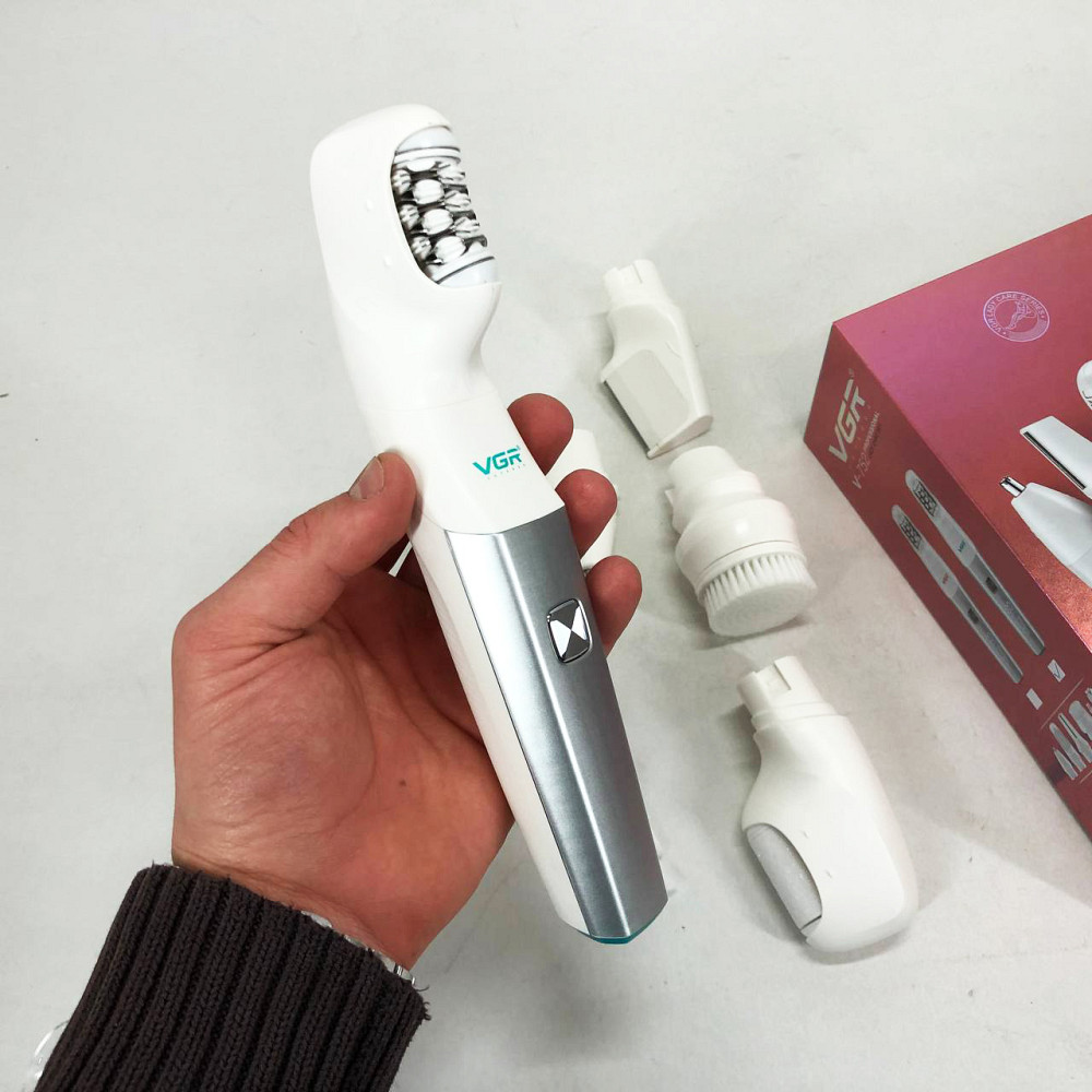 Депілятор жіночий 3в1 VGR 5 в 1 V-752, Хороший епілятор бездротовий, Тример для стрижки зони бікіні AN-81 Львів - фото 11