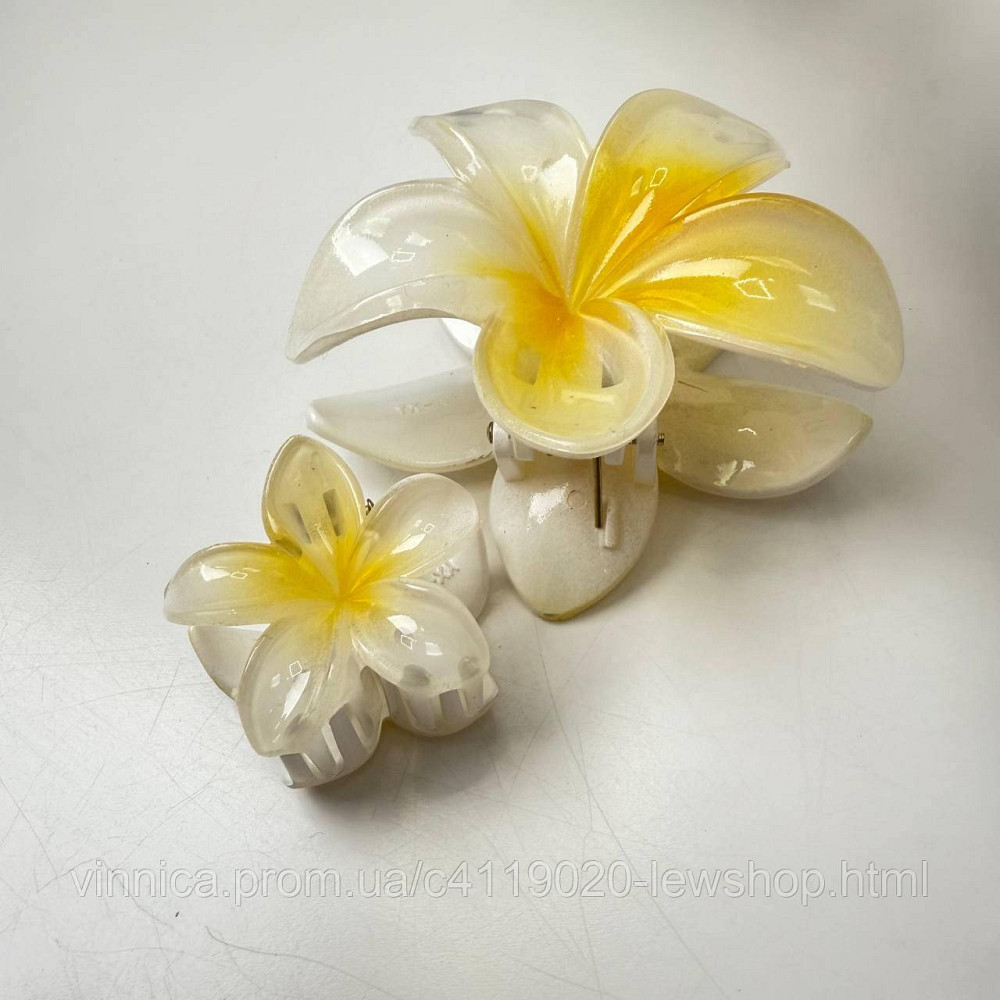 Заколка для волос краб зажим заколка Гавайский цветок глянец Черновцы - изображение 3