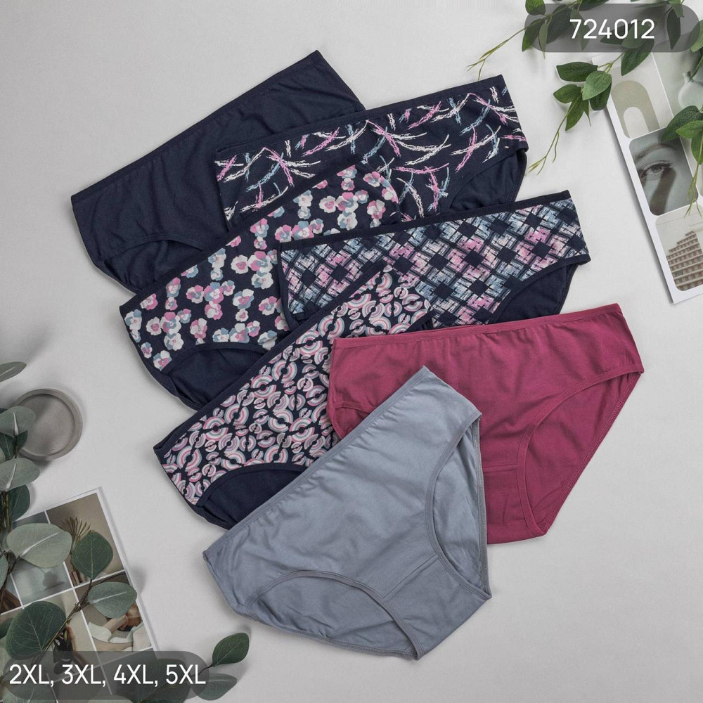 Трусы женские оптом Nicoletta Турция недельки батал 2XL, 3XL, 4XL | 7 шт. Киев - изображение 2