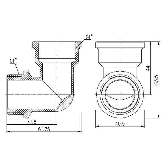 Куточок Thermo Alliance Forte 1" ВН SF37225 Київ