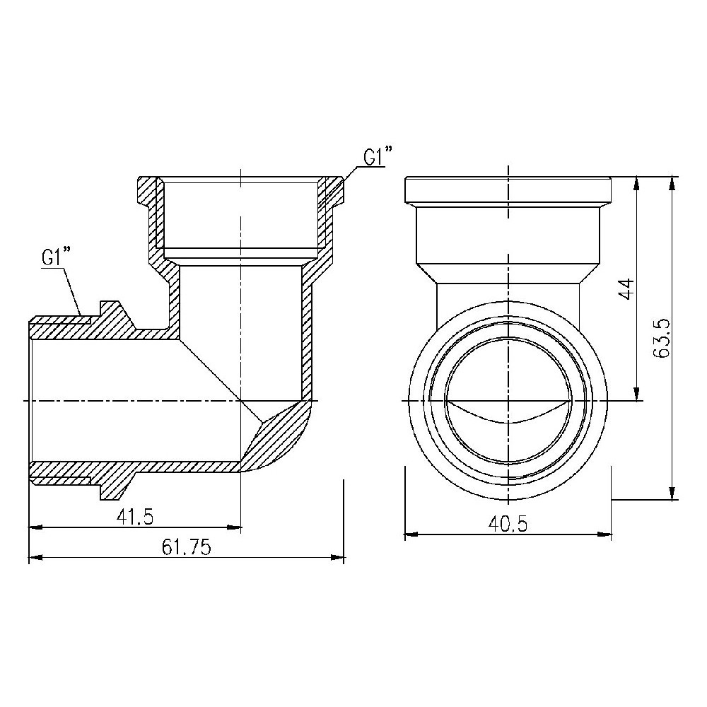 Куточок Thermo Alliance Forte 1" ВН SF37225 Київ - фото 2