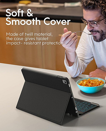Фирменный защитный чехол Chesona с Bluetooth клавиатурой для iPad 10.2 (2019/20/21)/pro10.5(2017)/Air 3 10.5 Днепр - изображение 11