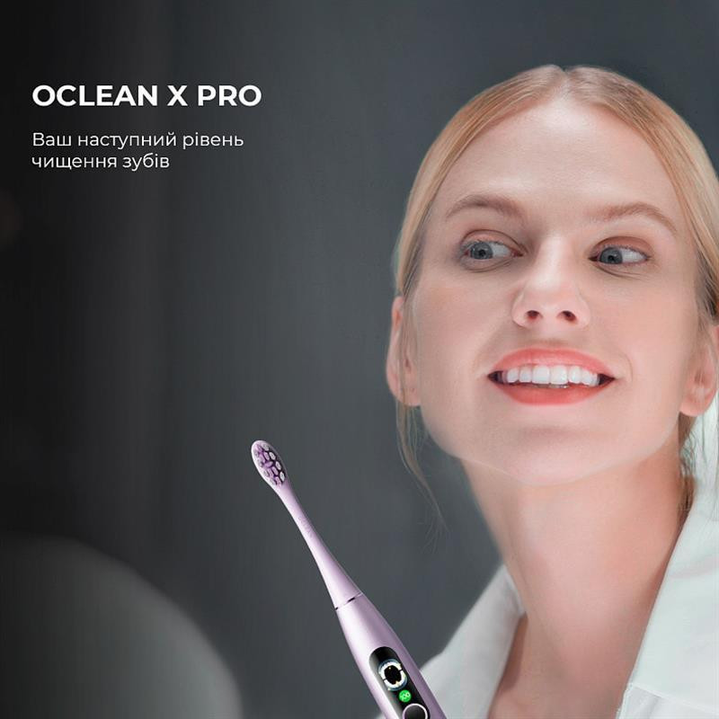 Розумна зубна електрощітка Oclean X Pro Digital Electric Toothbrush Purple (6970810553475) ( Purple ) Харків - фото 4