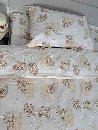 Ecotton Дитячий комплект постільної білизни Ecotton 110х140 см персиковий Хмаринкові Ведмедики Київ