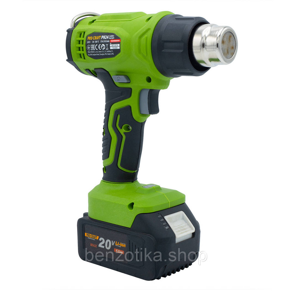 Акумуляторний фен промисловий Procraft PH24 (без акб та зп) Київ - фото 4