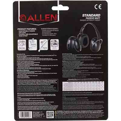 Наушники для стрельбы Allen Standard Passive Black (2274) Винница