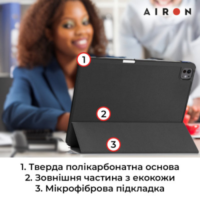 Чехол для планшета AirOn Premium SOFT iPad Pro 13 2024 + Film Black (4822352781129) Винница - изображение 2
