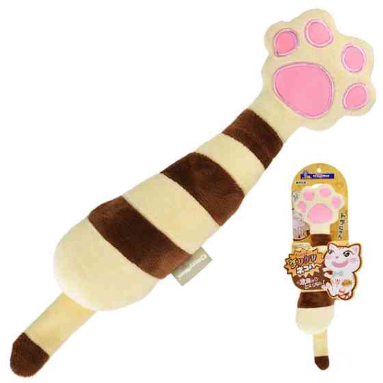 CattyMan Kick Toy Brown КЭТТИМЭН КОРИЧНЕВАЯ ЛАПА шуршащая игрушка для котов Киев