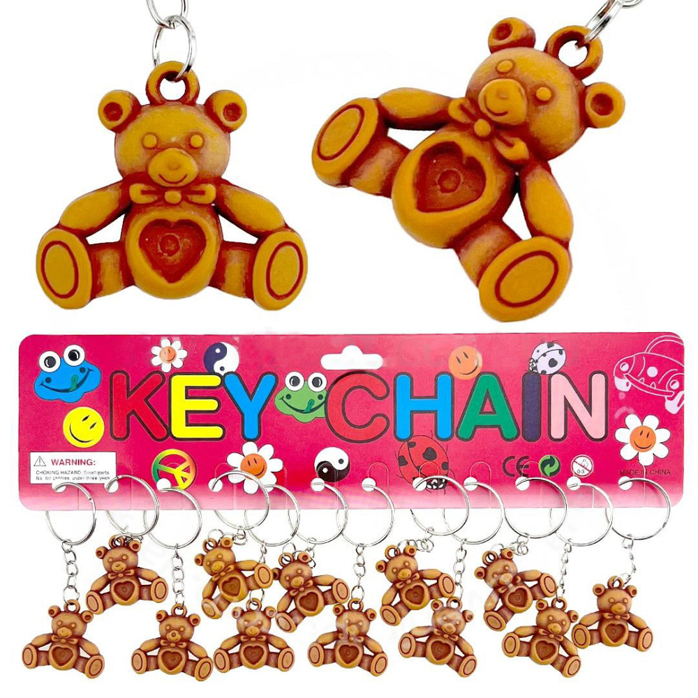 Брелоки кістяні Ведмедики 12 шт Київ - фото 1