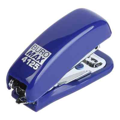 Степлер Buromax пластиковий МІНІ, 10 аркушів, (скоби №10), 61 х 36 х 23 мм, синій (BM.4125-02) Вінниця