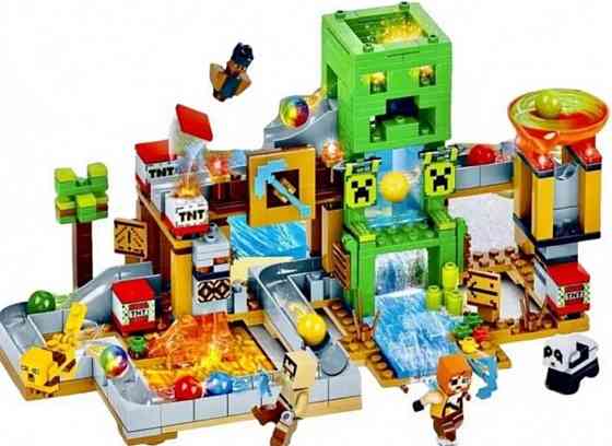 Конструктор Minecraft Майнкрафт Шахта Кріпера, 451 дет, LED світло. Харьков