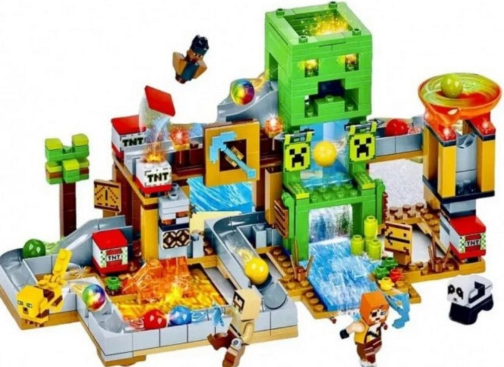 Конструктор Minecraft Майнкрафт Шахта Кріпера, 451 дет, LED світло. Харьков - изображение 3