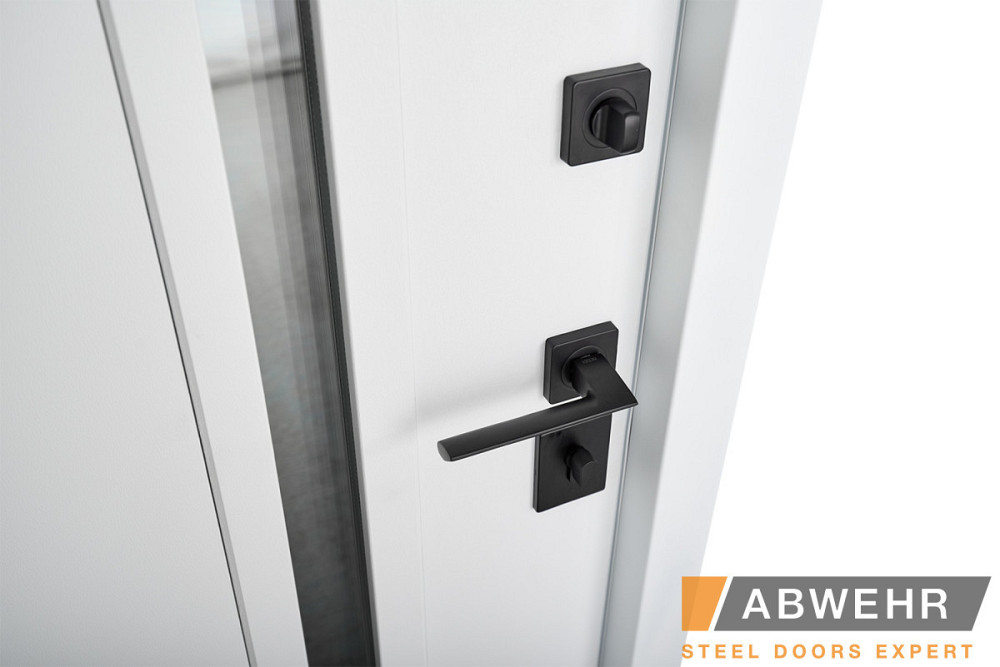 Двери уличные, модель  537 AVENUE Антрацит/Белый ТЕРМОРАЗРЫВ 3 контура уплотнения Киев - изображение 6