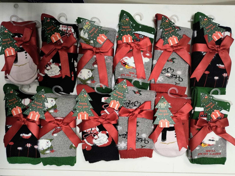 Шкарпетки новорічні в асортименті. Турецькі якісні шкарпетки Pro Socks. В пачці 12 штук. Розмір 36-41 Київ - фото 6
