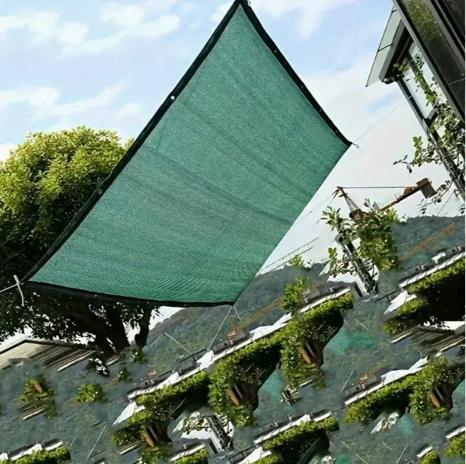 Сітка затіняюча 45% 6 м*8 м посилена з люверсами Дніпро - фото 9