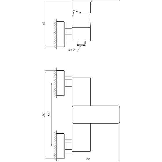 Змішувач для душу DOMINO MALIBU DMM-105N Тернопіль