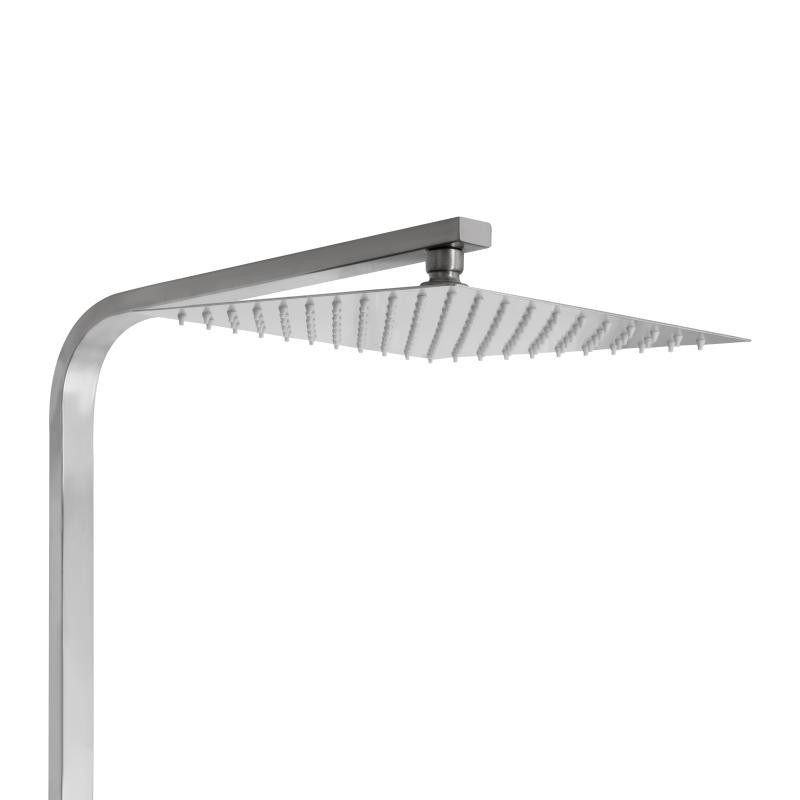 Душевая система универсальная Lidz Kubis 1033 Nickel на три потребителя (с изливом) из нержавеющей стали Харьков - изображение 5