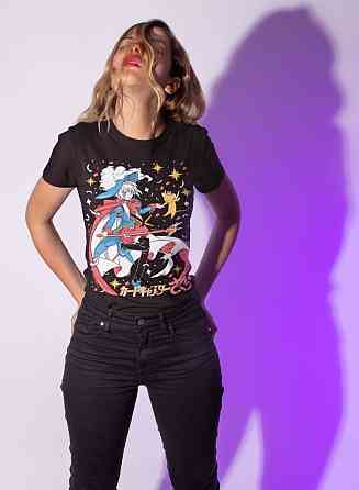 Футболка для мальчика аниме Кардкаптор Сакура Ваифу Керо оверсайз (рост от 165 до 180 ) Черний AnimeJ0802m Днепр