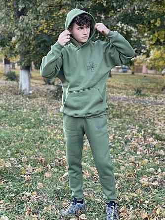 Хакі спортивний костюм унісекс ЗСУ з гербом Чернівці