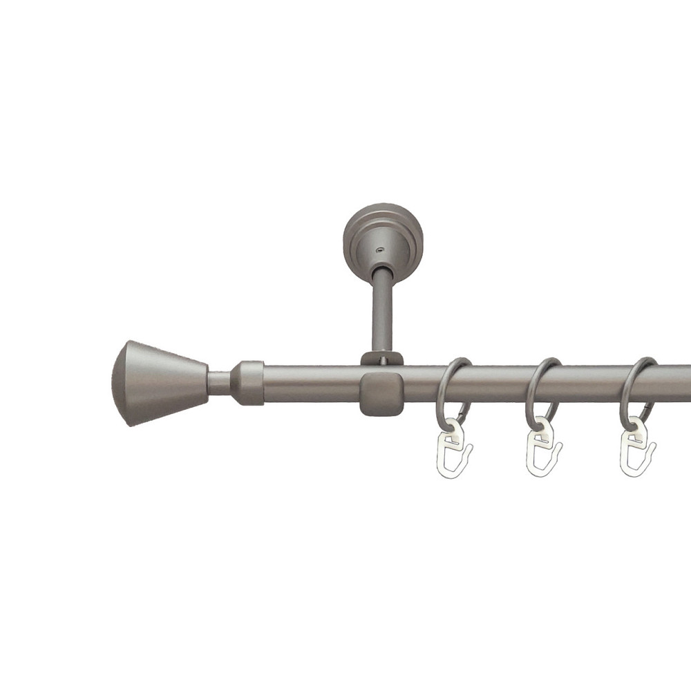 Карниз Orvit Мілано металевий однорядний відкритий Сатин 16 мм 240 см (6091333) Львів - фото 1