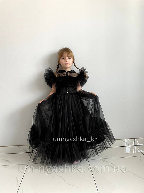 Черное нарядное платье на девочку Уэнсдэй Кривой Рог - изображение 4