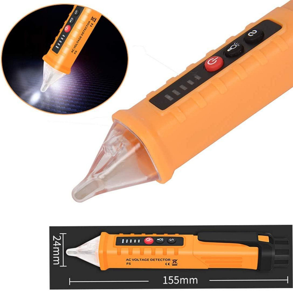 Бесконтактный тестер напряжение со свето-звуковой индикацией M100 (7478) / прозвонка Днепр - изображение 4