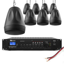 Колонка  Zestaw czarnych głośników wiszących 8 x 6.5" PDS65 z wzmacniaczem Київ - фото 1