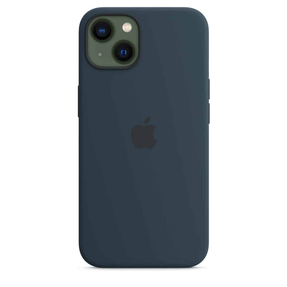 Силіконовий чохол для iPhone з підтримкою Magsafe темно-синій - iPhone 14 Київ - фото 5