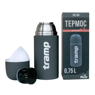 Термос Tramp Soft Touch 0.75 л Grey (UTRC-108-grey) Вінниця - фото 4