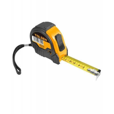 Рулетка Tolsen 8 м х 25 мм пластик резина (35008) Винница - изображение 1