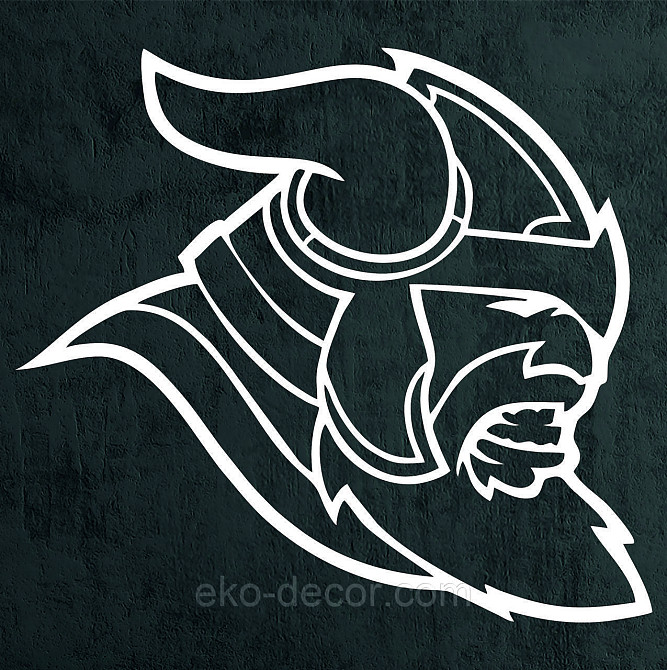 Декоративное настенное Панно «Викинг», Декор на стену 90*81 см, Белый Киев - изображение 4