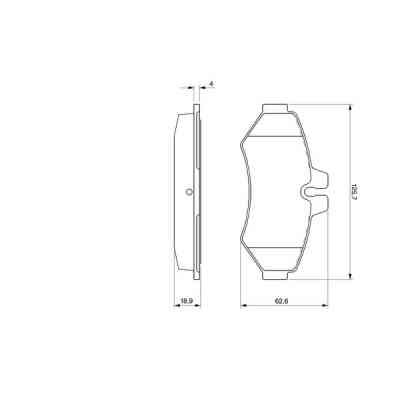 Тормозные колодки Bosch 0 986 424 516 Винница
