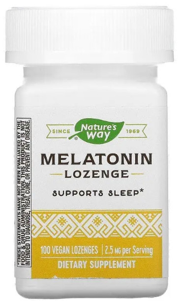 Мелатонін Nature's Way Melatonin 2,5 мг 100 льодяників Київ - фото 1