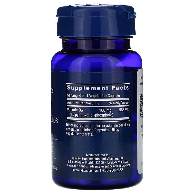Вітамін В6 Life Extension Pyridoxal 5'-Phosphate 100 мг 60 капс Київ - фото 2