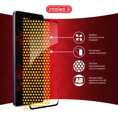 Стекло защитное Intaleo Full Glue Realme 13+ Black (1283126607523) Винница - изображение 7