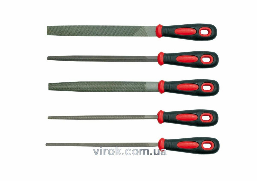 Напилки VOREL: L = 200 мм, Набір 5 шт./Уп. [10/20] Одеса - фото 1