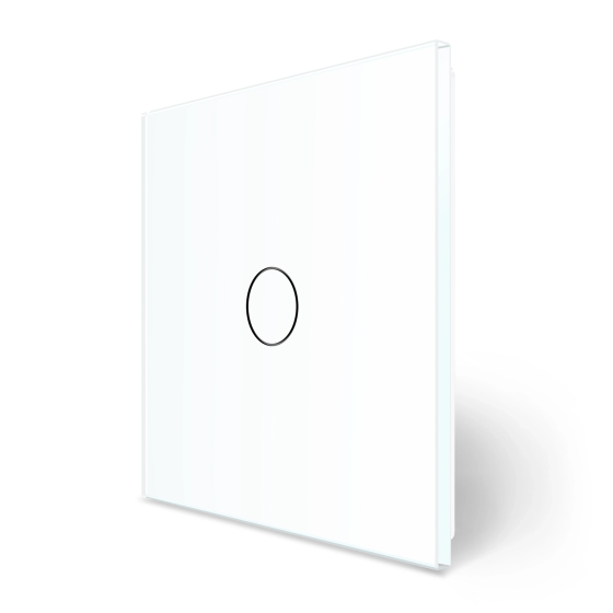 Комплект бездротовий сенсорний вимикач з реле Livolo білий скло (VL-XR007-W/FC1Z2-2G) Коломыя