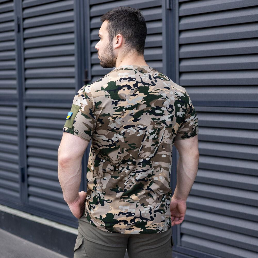 Футболка мужская однотонная Мультикам Pobedov Peremoga Військова Киев - изображение 5