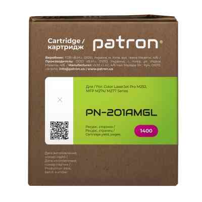 Картридж Patron HP CLJ CF403A для M252/M274/M277 Magenta, GREEN Label (PN-201AMGL) Вінниця