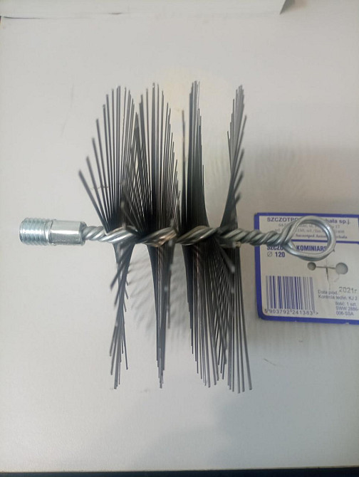 Йоржик "SzczotPol" жорсткий для чистки комину діаметром 120 мм зі стальних пружних пластинок Киев - изображение 1