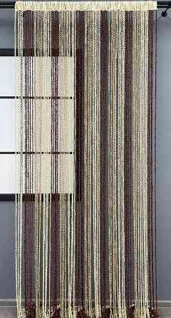 Шторы-нити спираль с люрексом Бежевый с коричневым 300х300см 1 шт (61-074) Киев