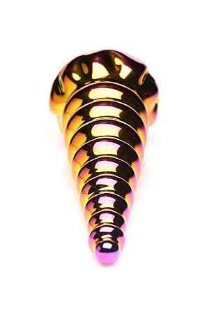 Фентезійний скляний фалоімітатор Creature Cocks Twilight Rainbow Glass Dildo, 16 см Sex Aura Київ