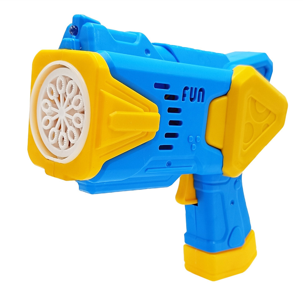 Детский генератор мыльных пузырей Пистолет 2238(Blue) со светом Винница - изображение 1