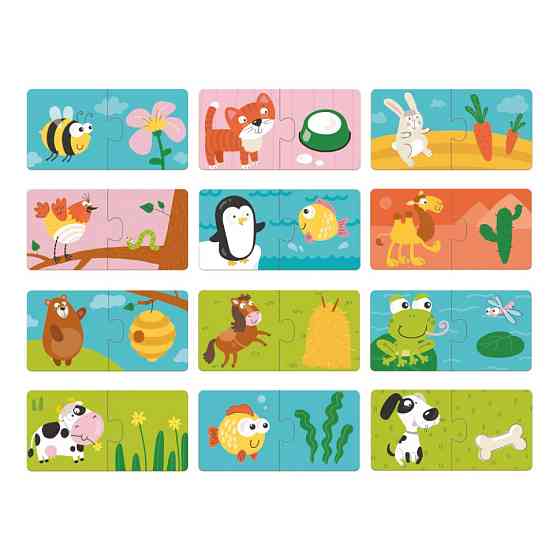 Дитячий пазл "Хто Що Їсть" DoDo 300118, 24 елемента Вінниця