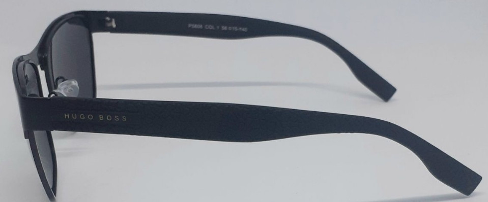 Брендові стильні чоловічі окуляри чорні в чорному металі поляризовано. Київ - фото 6