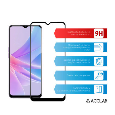 Скло захисне ACCLAB Full Glue Oppo A58 (1283126565144) Вінниця - фото 3