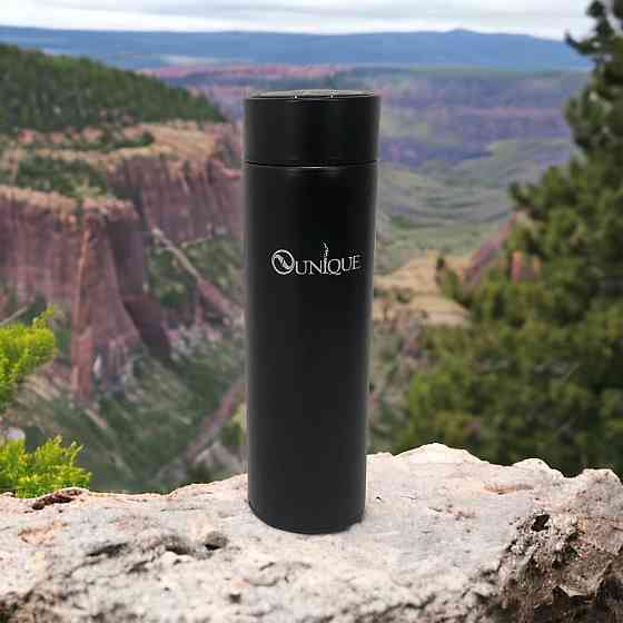 Термос с термометром, Термокружка для школьников, Термос для теплых напитков Термочашка чая IM-94 Львов