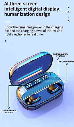 Наушники беспроводные TWS T3 Bluetooth 5.3 + Powerbank Киев