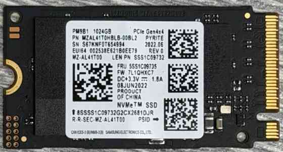 SSD 1 TB Samsung NVME M2 / 92% / 2242. Харків