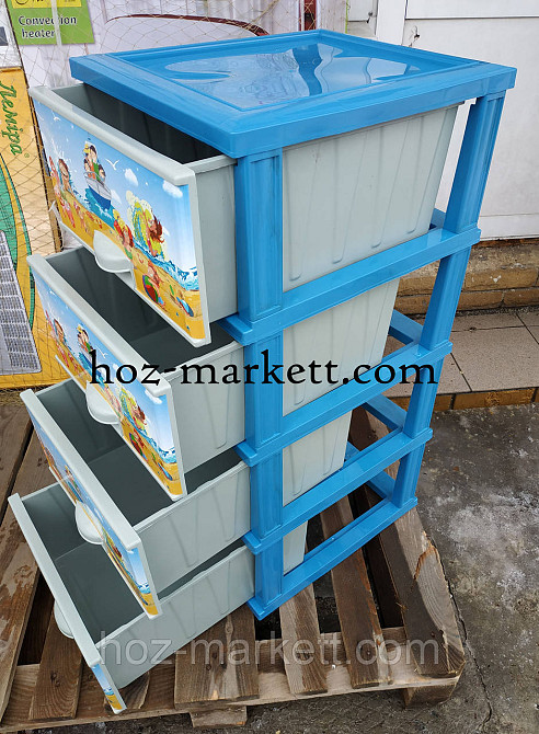 Комод пластиковый для мальчиков 